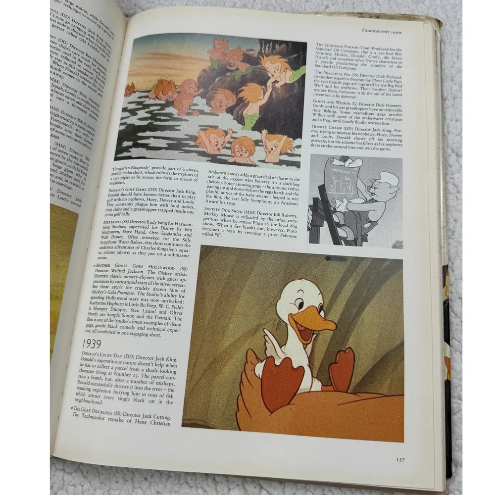 The‎ Disney Studio Story Hardcover Book Richard Holliss Brian Sibley 1988 ISBN